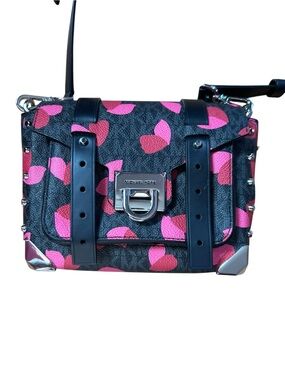 Michael Kors Manhattan Heart Print Crossbody Bag